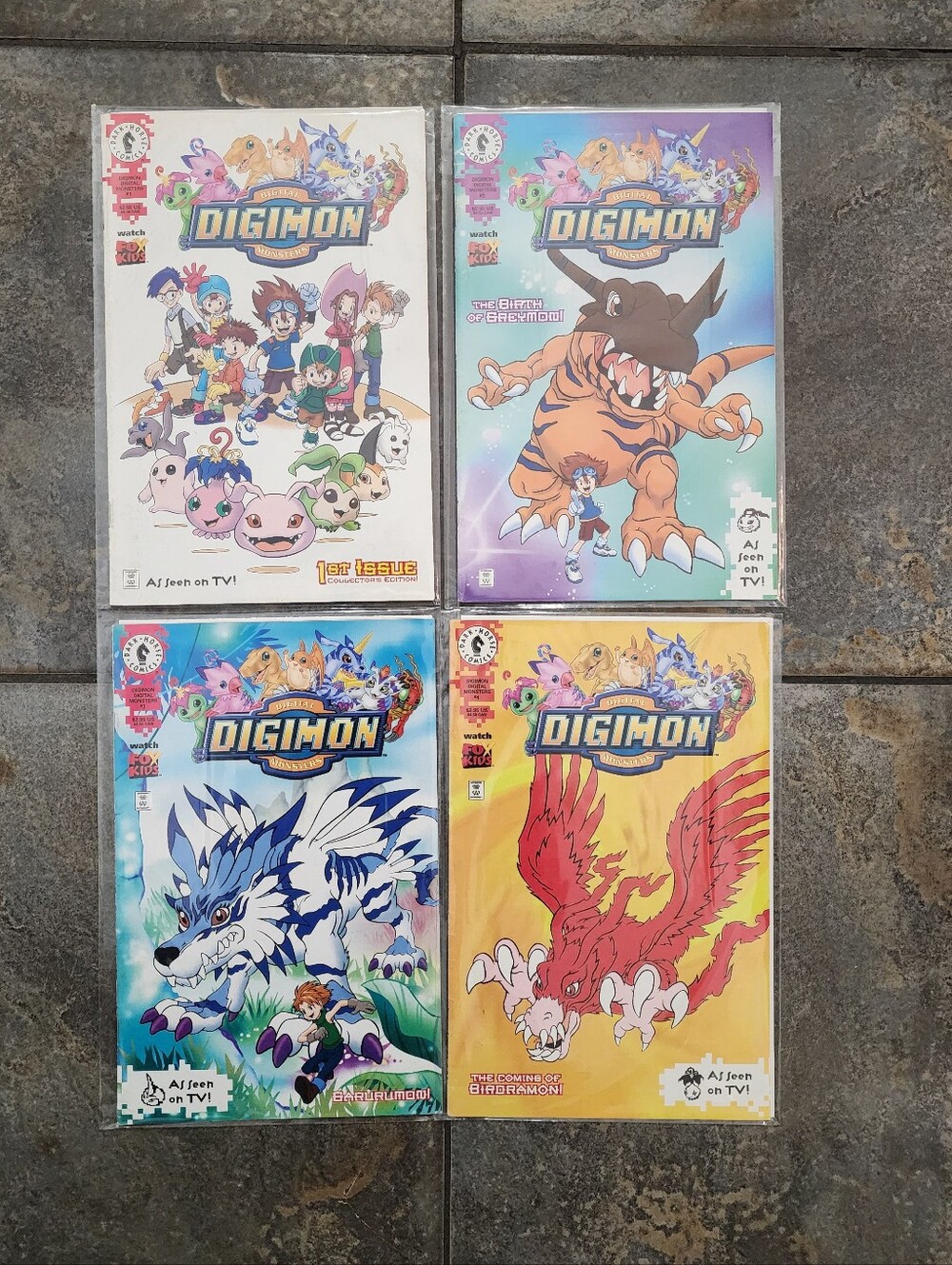 Vintage 2000 Digimon Digital Monsters Dark Horse Comics 1 2 3 4 Set Of 4